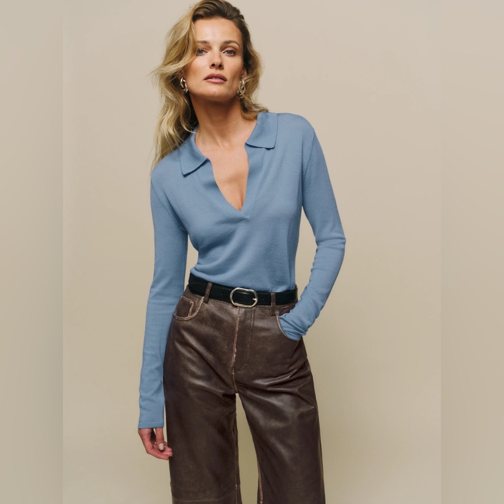 Reformation Lucas Relaxed Regenerative Merino Polo